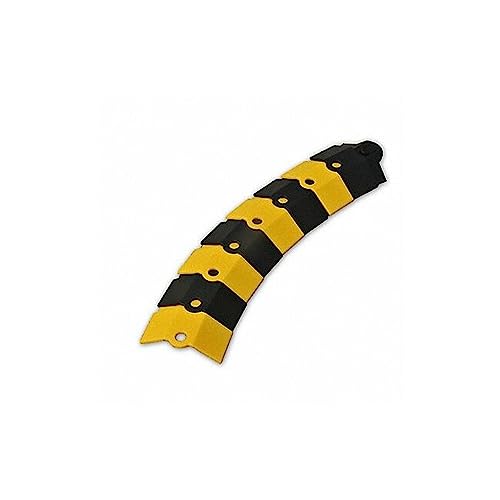 UltraTech 1801 Ultra-Sidewinder Cable Protection System, 1' Extension, 12 Length x 3 Width x 3/4 Height, Black and Yellow, Small