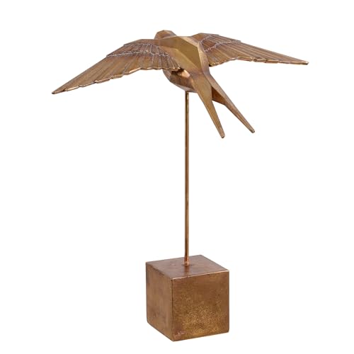Estatua decorativa de golondrina en resina para mesa miniatura 5