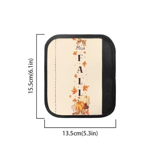 Image of Dreaweet Pumpkin Maple Leaf Fall Refrigerator Handle Covers Set of 4