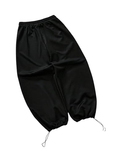 SOLY HUX Men's Baggy Sweatpants Y2k Striped Drawstring Elastic Waist Straight Leg Track Pants Casual Streetwear2