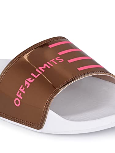 Image of OFF LIMITS-Rhythm-Gold /White Sliders