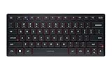 COMPACT DESIGN – SPACE SAVING & COMFY Compact dimensions but still types like a real keyboard. Red highlighted key background* is a subtle esthetic statement – the minimalistic design language fits perfectly into many environments RECHARGEABLE BY USB...