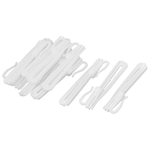 Aexit Plastic Adjustable Curtain Hooks 12pcs Cover