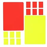 Matériau durable : fabriquées en pvc, ces cartes d'arbitre sont conçues pour résister aux rigueurs de tout match, garantissant leur utilisation. cartes d'arbitre de football, cartes d'arbitre de soccer