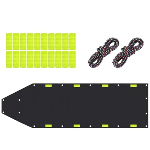Ciervo Trineo Reflectante Marcas Flexibles - Accesorios de Caza - Reflectante Con Cuerda de tracción para Pesca en Hielo Invierno Deportes al Aire Libre Jardín Nieve
