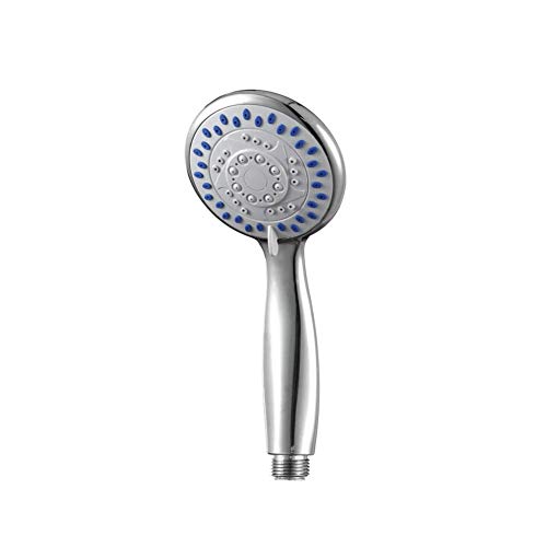 Pommeau de douche 3 jets avec buse de pulvérisation ergonomique et finition chrome brillant