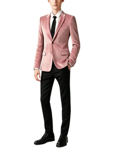 Veste de costume homme velours premium au col pointe dandy chic