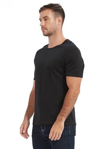 Men's Merino Wool T-Shirt Short Sleeve Athletic Tee Moisture Wicking Mens Lightweight Base Layer3