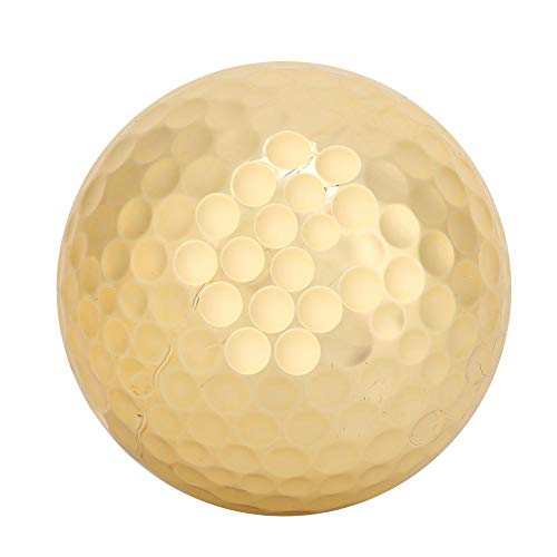 Image of Alomejor 4Pcs PortTil Gold Plated Construction Ball Double Layer Practice Sports Balls Practice Field Practice