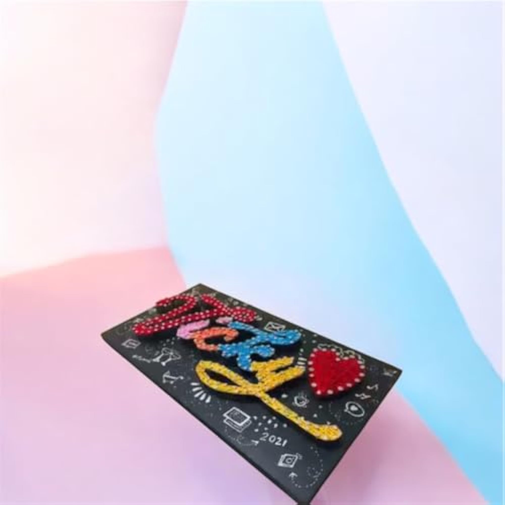Personalised String Art Name Plate, Handmade Decor