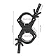 Lighting Truss Swivel Coupler Clamps for Lights, Lighting O Clamp Black Pole Clamp Quick Release Dual Head Truss Clamp, 30mm-35mm Dual Swivel Tube Clamp Wrap Around Pipe Clamp Mounting Bracket
