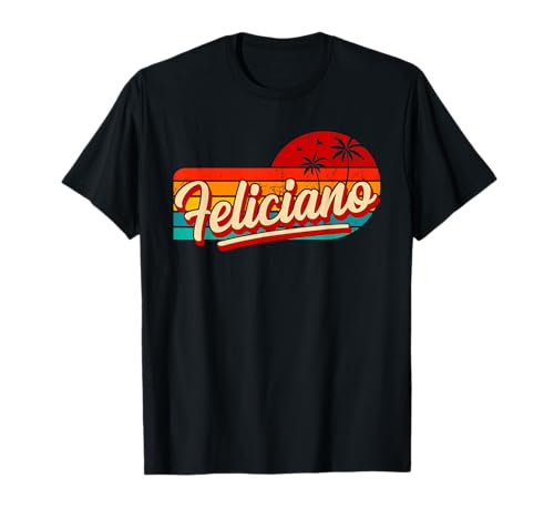 Nombre personal Feliciano Retro Vintage Nombre Feliciano Camiseta