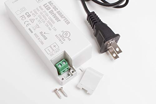 Image of UL Listed 24v 3A 72w LED Power Supply Driver AC Adapter Transformer 110v to 24v DC for LED Strip Module Puck Light