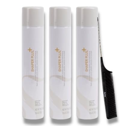 Shaper Plus Extra Hold Hairspray (3) Comb (4pc bundle)