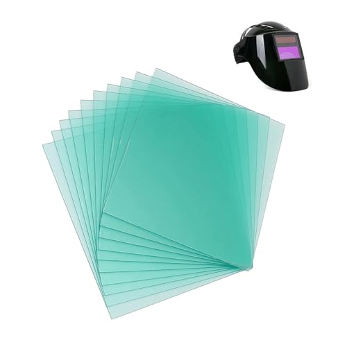 Lot de 10 écrans de remplacement extérieurs pour casque de soudage, plaque de protection transparente de rechange, plaque de protection transparente pour...