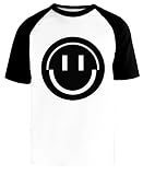 Buscador De Ruta Camiseta Beisbol Blanca Unisex Manga Corta Negra
