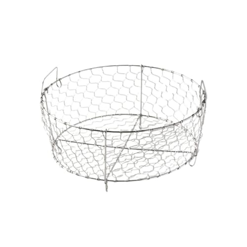 ILJXPOZB Panier De Cuisine En Acier Inoxydable 304 - Panier De Rangement Tissé For Assiettes, Fruits, Ustensiles Et Vaisselle(Hand-woven basket (diameter 30cm))