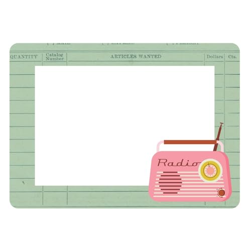 Frames chipboard Retro Summer cadres rigides relief 3D