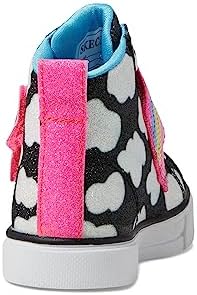 Skechers Kids Girls Toes Twinkle Sparks-Shooting Sta Sneaker, Black/Multi, 12 Little Kid | Image 4