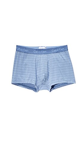 Calvin Klein Men's Underwear Body Modal Trunks, Casper Blue/Star Ferry Stripe, Medium