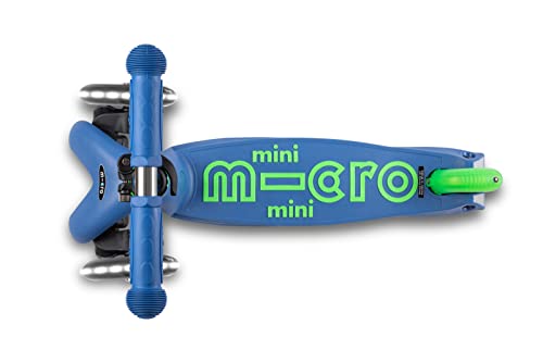 Image of Micro Kickboard | Mini LED Kids Scooter for Ages 2-5 | Children up to 110 lbs | 3 Wheel Lean-to-Steer Design | Adjustable T Bar | Smooth Ride, Motion Activated PU LED Wheels | Swiss Design