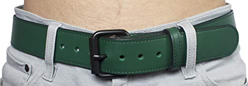 Handmade Leather Belt 1 1/2" Genuine Green Leather Belt Changable Buckle, Leather Dress Belt, Birthday Gift, Fathers Day, Big and Tall, Personalized Free, Proudly Made in USA2