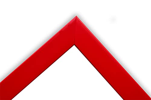 Image of Photo frame 10x14 Inch set of 2 Red Color flexiable Glass (acrylic) & synthetic wood customized Modern Collage Photo Frames for Wall Hanging