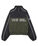 エックスガールロゴエンブロイダリージャケット X-girl LOGO EMBROIDERY JACKET 105254021008 OLIVE S