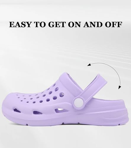 Image of Kids Girls Boys Clogs Garden Shoes Toddler Slip on Sandals Children Water Shower Beach Pool Slippers