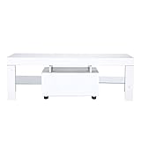 El moderno mueble de televisión con hermosa luz no solo es práctico sino que también hace que su sala de estar se vea hermosa