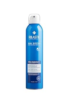 Rilastil Sun System Spray Latte Doposole Rinfrescante Viso e Corpo, Emulsione Fluida dalla Texture Leggera, Idratante e Rigenerante, Confezione da 200ml