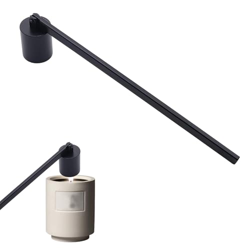 Chromovax Elegant Stainless Steel Candle Snuffer with Long Handle for Safe and Clean Flame Extinguishing - Ideal for Home Church and Gifting