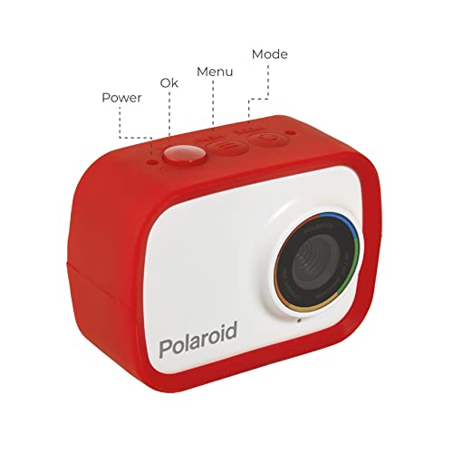 Image of Polaroid Sport Action Camera 720p 12.1mp, Waterproof Camcorder Video Camera with Built in Rechargeable Battery and Mounting Accessories, Action Cam for Vlogging, Sports, Traveling