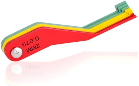 Metal Brake Pad Measure Tool - 9-Piece Brake Pad Gauge - 2mm to 12mm