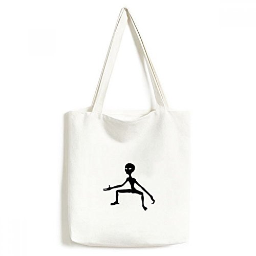 Sac fourre-tout Alien en toile lavable pour un style écoresponsable