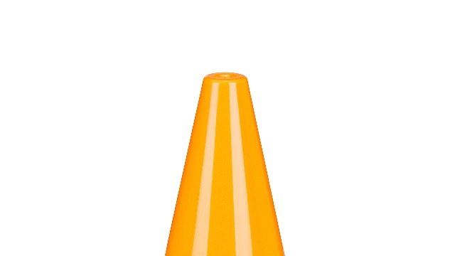 Relaxdays pylonnen set van 20, voor kinderen, voetbal, training, 18 cm, afzetkegel, markeerkegel, hondensport, oranje