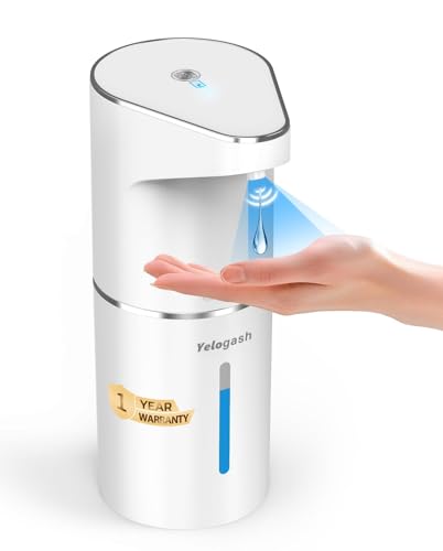 Image of Automatic Soap Dispenser, Sensor Hand Wash Dispenser with 3-Speed Adjustable Foaming Handwash Dispenser, 1200mAh Battery with Auto-Clean, Touchless for Home Bathroom, Office, Kitchen(Liquid)