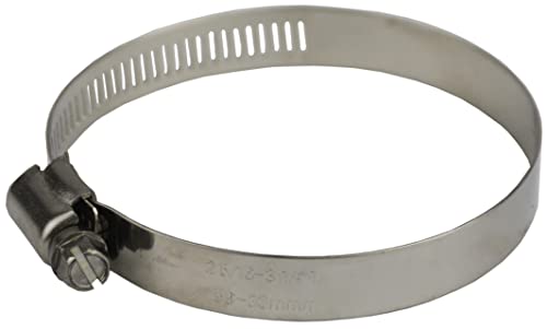 Pro Tie 33012 Sae Size 44 Range 2-5/16-Inch-3-1/4-Inch Regular Duty All Stainless Hose Clamp, 10-Pack, Silver #TOP11