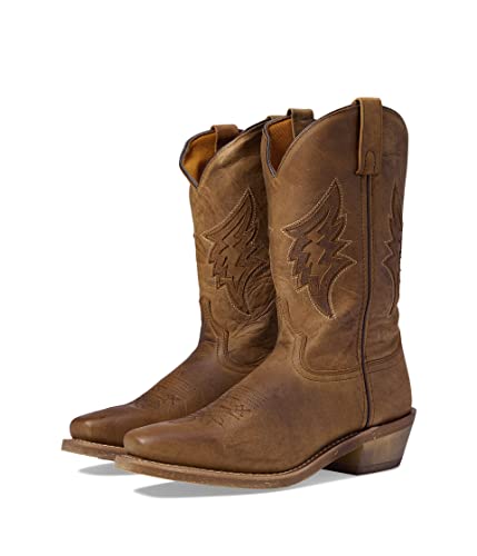 Image of Laredo Mens Nico Embroidered Square Toe Pull On Casual Boots Mid Calf - Brown