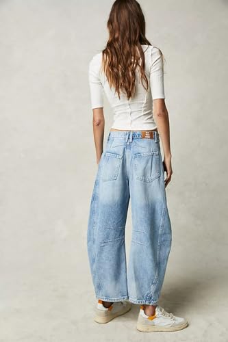 Y2K Baggy Jeans for Women Vintage Baggy Boyfriend Jeans Preppy Loose Fit Streetwear Grunge Wide Leg Causal Pants4