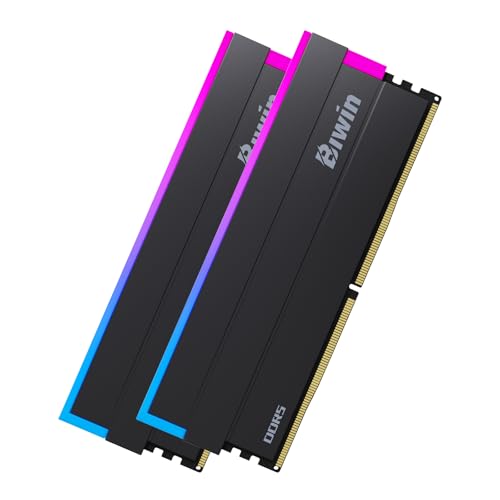 Biwin Black Opal DW100 DDR5 RGB RAM 48GB (24GBx2) 6000MHz CL28 Computer Memory Intel XMP 3.0 AMD Expo Compatible- Black - DW100-48GB-6000-1R8-D28FB