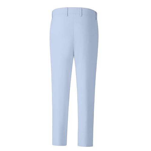 Image of Boys' Linen Pants Lightweight Flat Front Dress Pants Kids School Uniform
