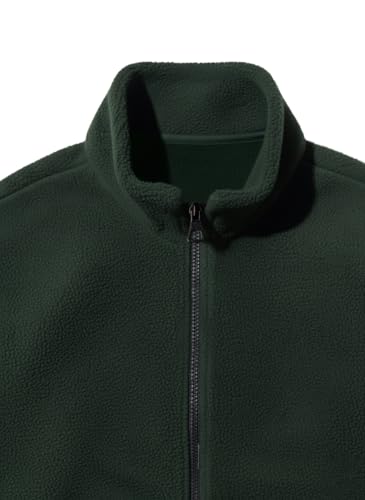 Image of UNSTD Men Plus Size Fleece Jacket for Men Standard Length | Winter Wear Full Sleeves Zipper Jacket | Warm & Comfortable Big and Tall Jacket