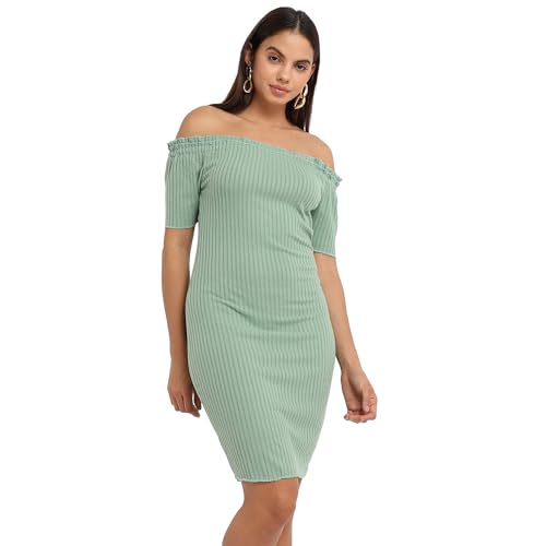 Image of PINACOLADA Campus Sutra Women Knee-Length Dress