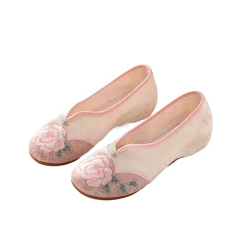 Ballerines en coton jacquard brodé pour soulager les pieds sensibles