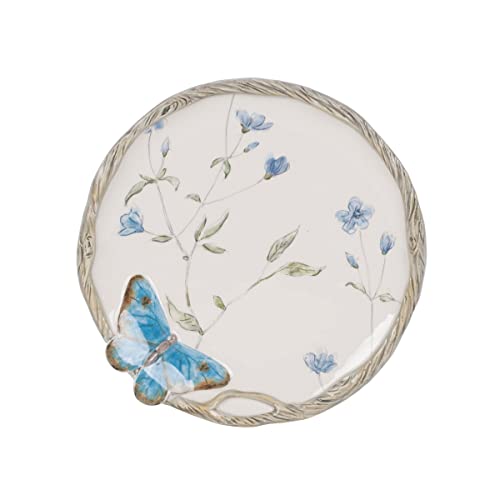 Fitz-Floyd-Butterfly-Fields-Salad-Plate-Set-of-4-85-Inch-Blue Fitz Floyd Butterfly Fields Salad Plate Set of 4 85 Inch Blue