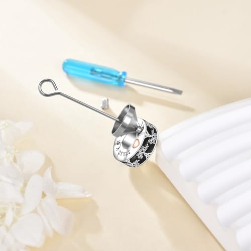 Tree of Life Urn Bead Charm Sterling Silver Cremation Charm for Bracelet Memorial Jewelry Gifts for Women Loss Loved One2