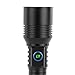 LUXPRO XP918 2500 Lumen Rechargeable Flashlight with LED Power Button - Bright LED Flashlight with USB-C Port