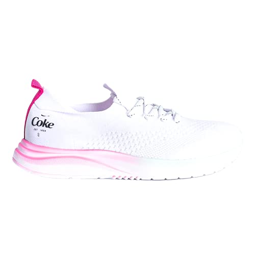 Tênis Coca-Cola Shoes, X-Fly Ibiza, adulto-unissex, Branco/Pink/Menta, 37