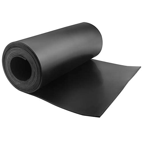 Solid Anti-vibrating Neoprene Rubber Sheet 3mm Thick for Plumbing, Gaskets DIY Material, Flooring, Black Color (10" X 10")